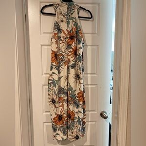 Floral Halter Neck Dress